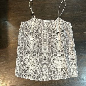 Equipment Silk animal print camisole top